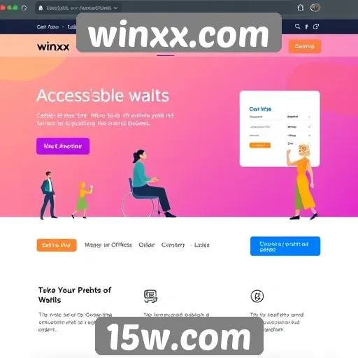 Acessibilidade e design no site winxx.com